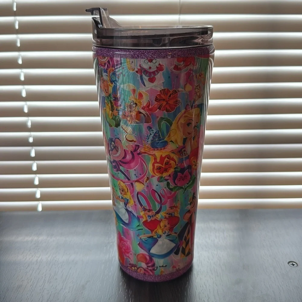 Alice In Wonderland Fabric Epoxy 32oz Tumbler